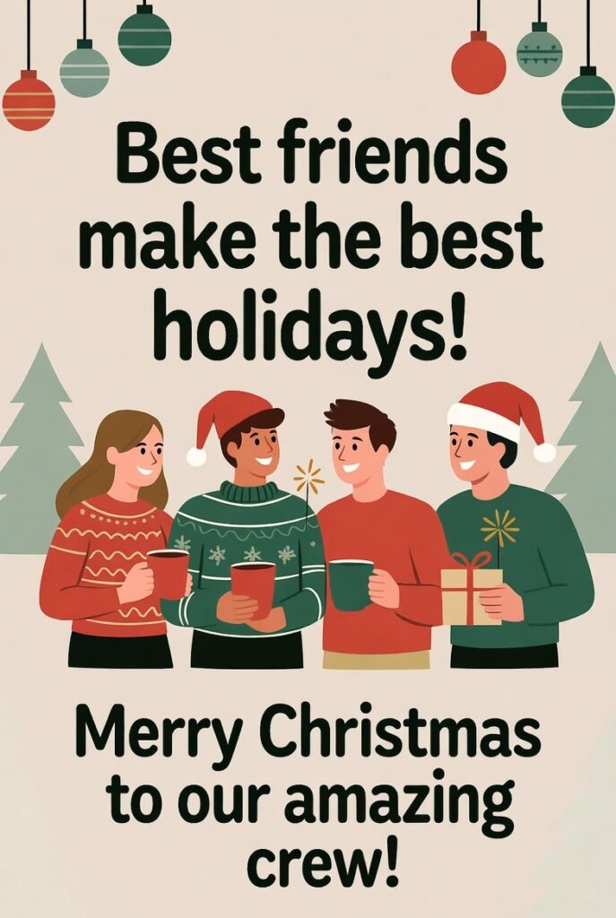 Group Celebration Christmas Wishes