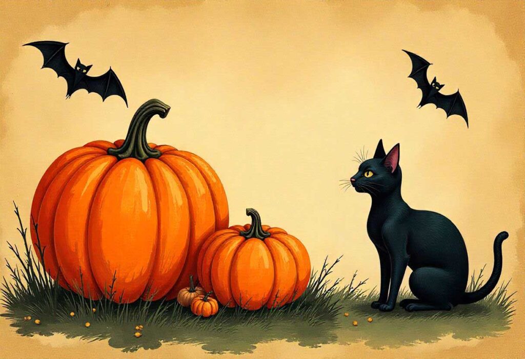 Halloween Classic Vintage Poster Style Image