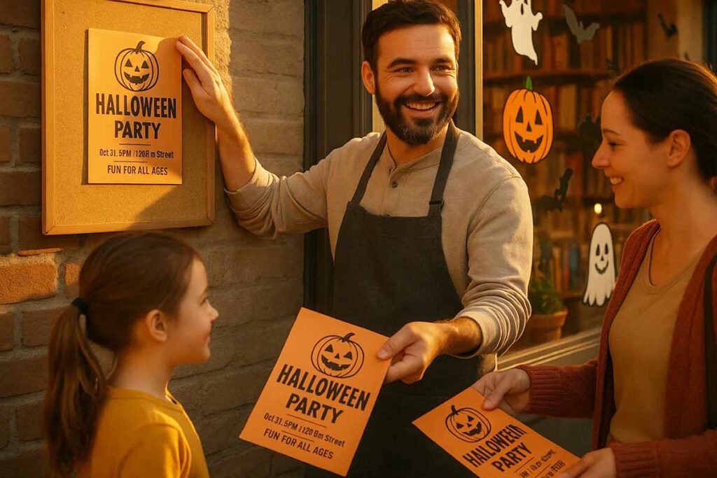 halloween flyer distribution