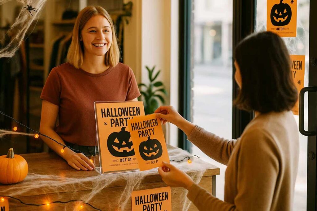 halloween party flyers for business