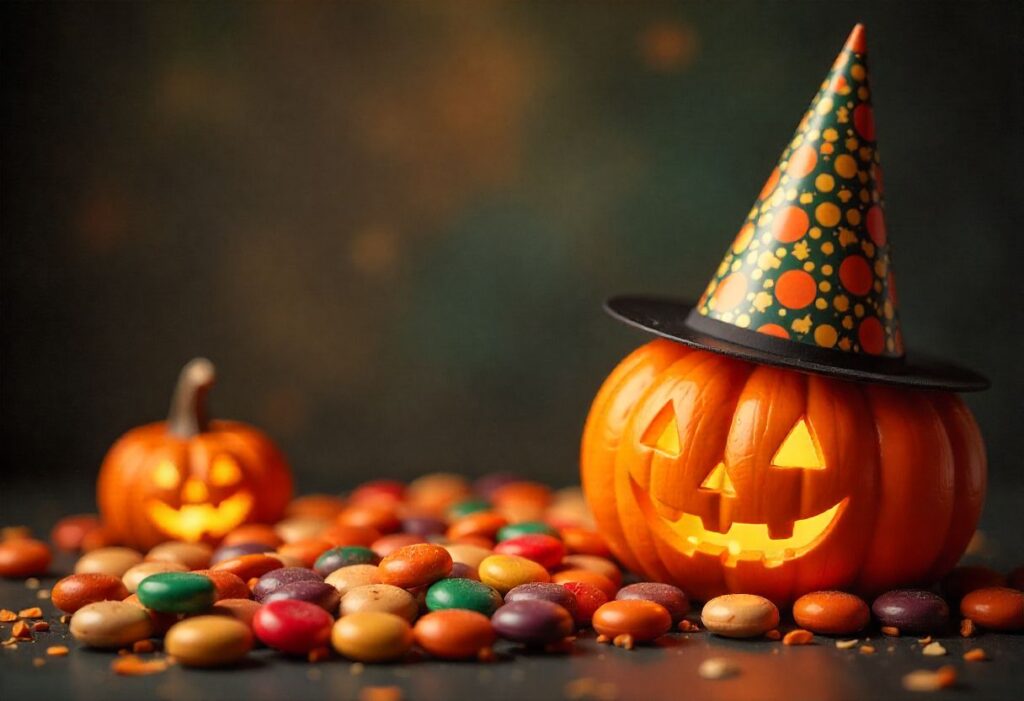 Halloween Vintage Candy And Party Theme Image
