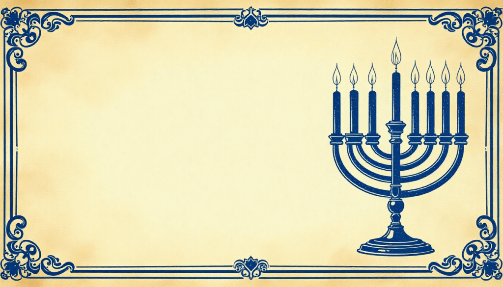 hanukkah background with menorah