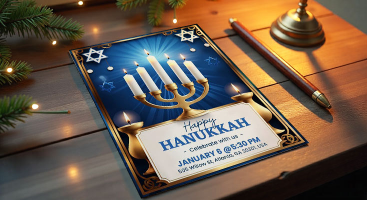 Hanukkah Flyer Design Mastery for Creative Agencies