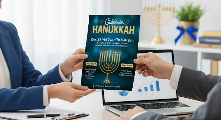 Hanukkah Flyer Distribution for Service Providers