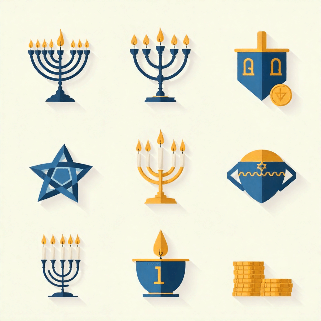 hanukkah icons and symbols