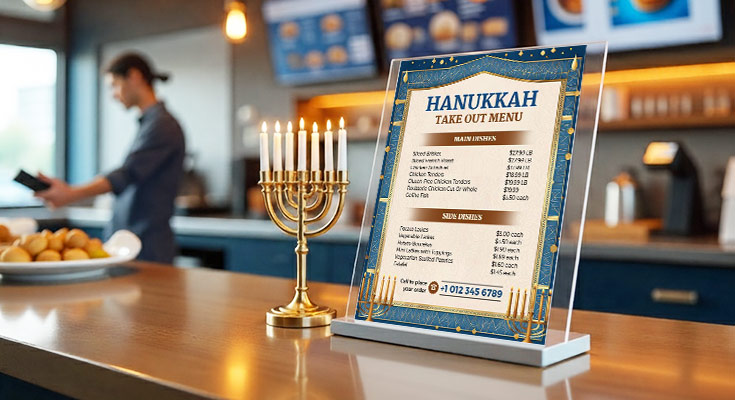 Hanukkah Marketing Flyers for New Service Providers