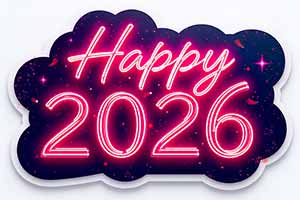 Happy 2026 Sticker