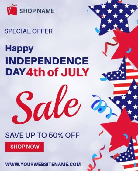 Happy Fourth of July Independence Day poster