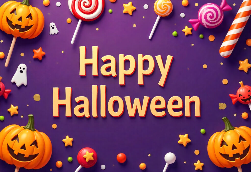 Happy Halloween Candy Themed Celebration
