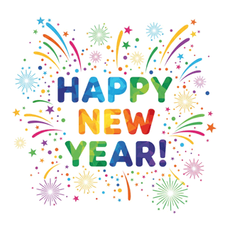 Happy New Year Text Symbol