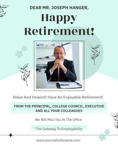 Happy Retirement Flyer