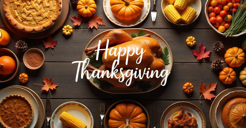 Happy Thanksgiving Linkedin Banner Image