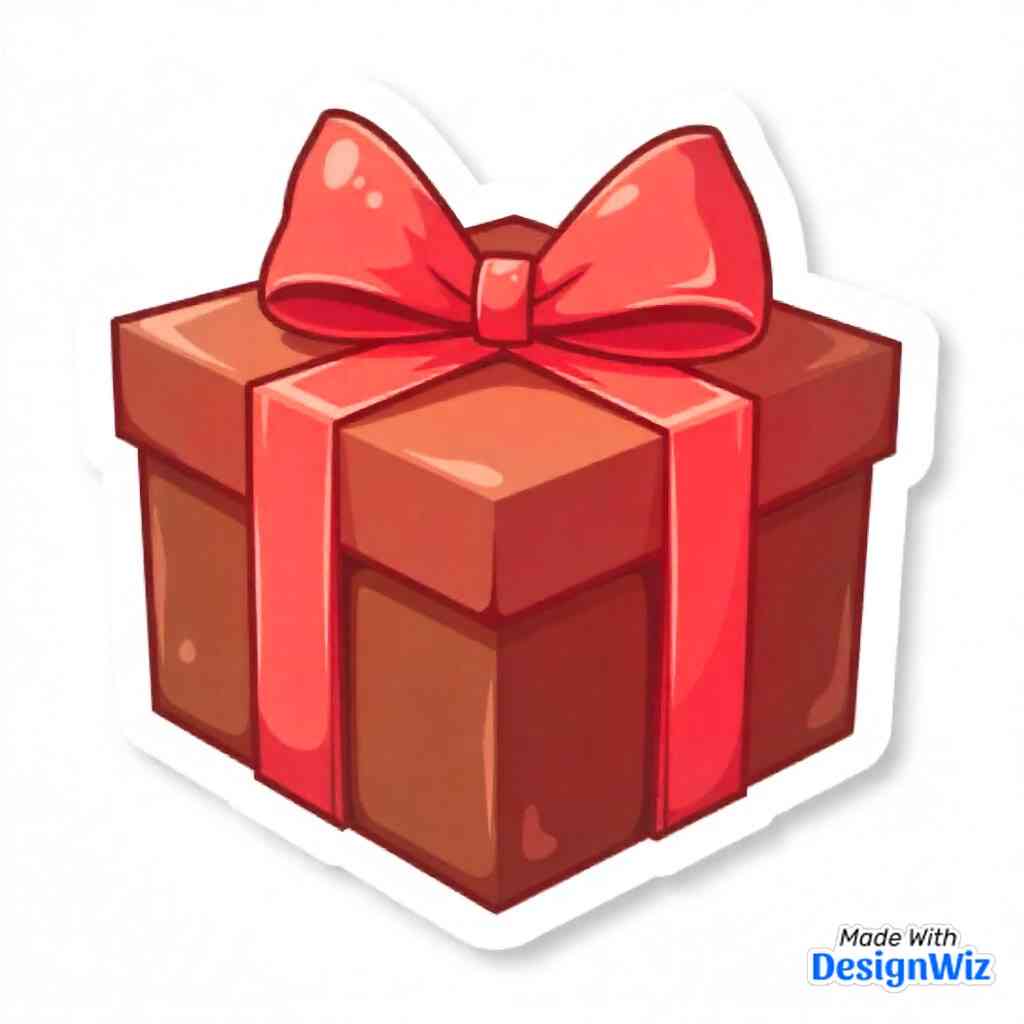 happy valentines day image chocolate box and ribbon illustration