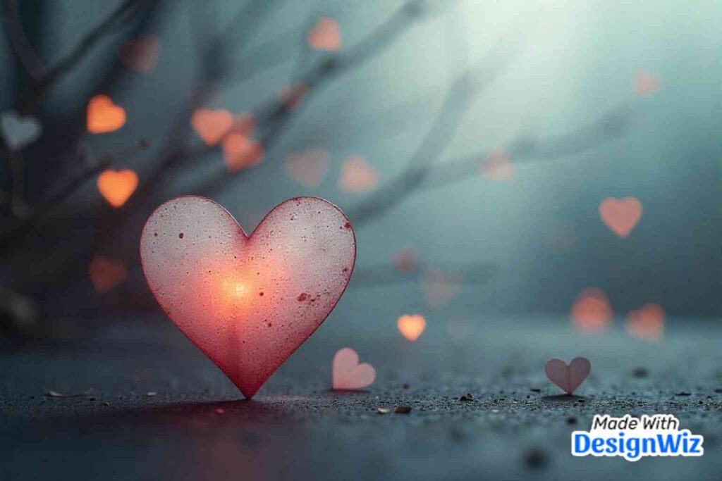 happy valentines day image romantic background with warm light effects