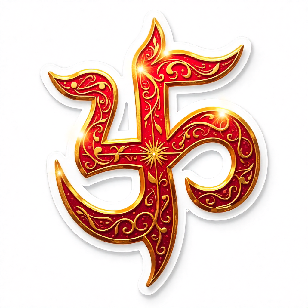 Hindu Swastika symbol sticker