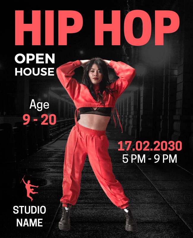 Hip Hop Open House Flyer Template