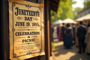 Historical Juneteenth Flyer Picture