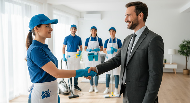 House Cleaning Partnership Flyers for Service Providers