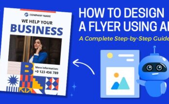 how to design a flyer using AI