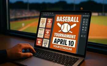 how to design baseball flyer