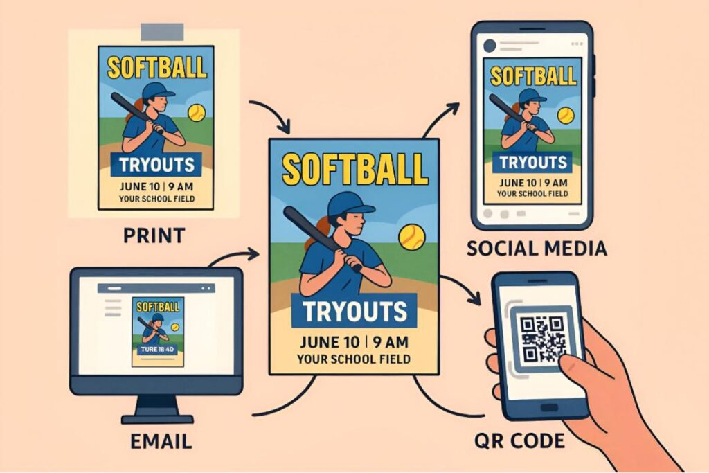How To Optimize Your Softball Flyer For Different Distribution Methods