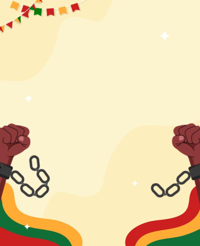 Illustrative Juneteenth Celebration Background Image