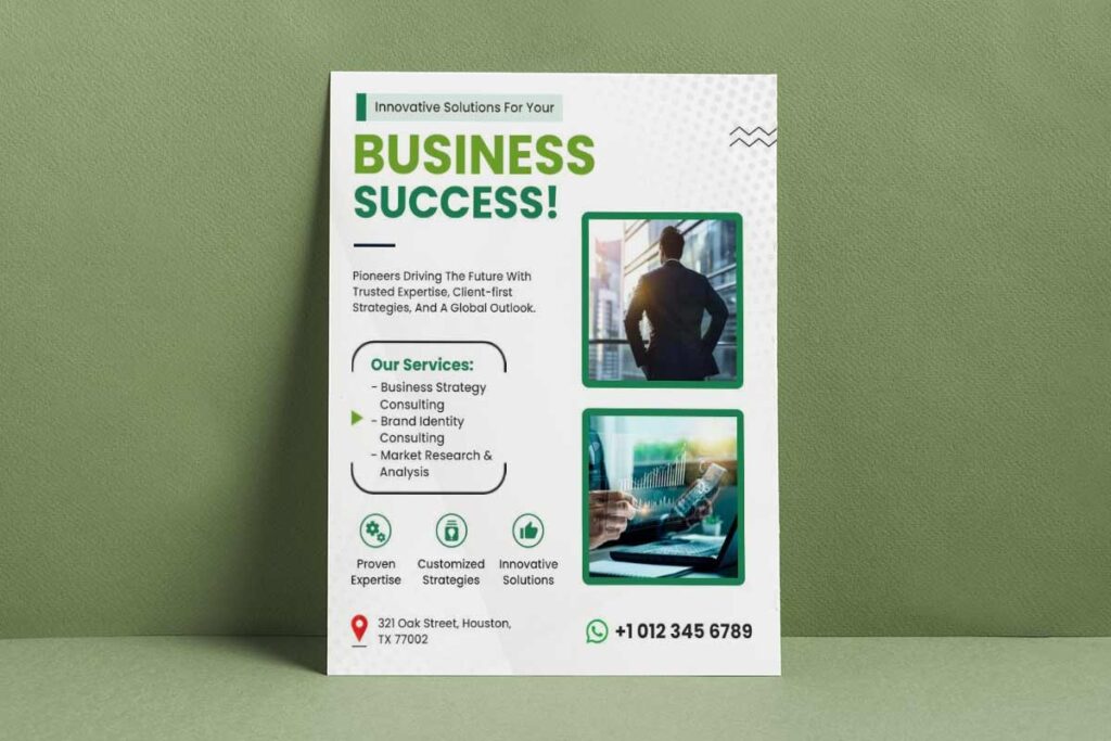 Innovative Business Consulting Services Flyer Template