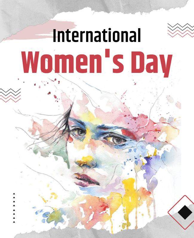 Festive Flyer for International Women’s Day Celebration