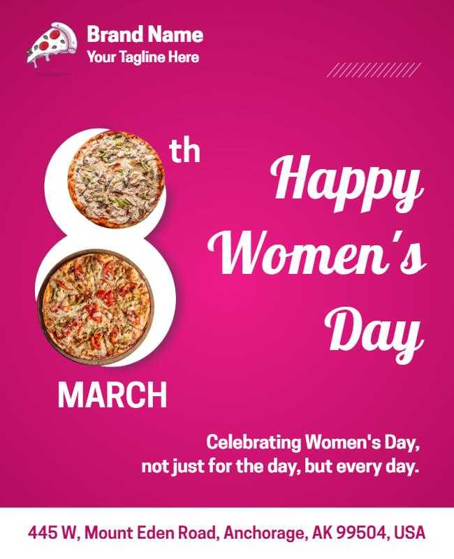 Flyer for International Women’s Day Celebration Event