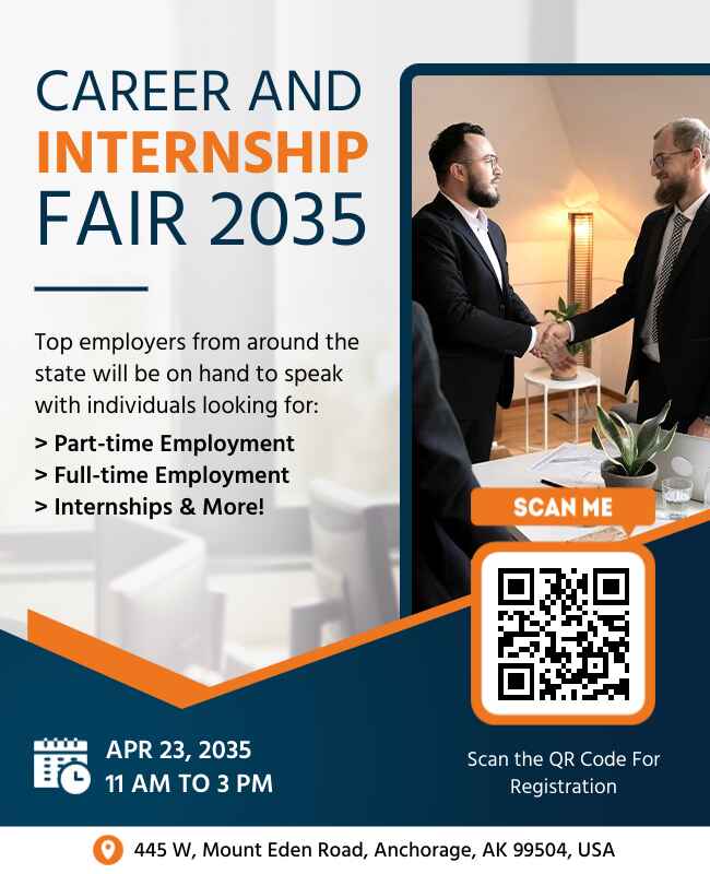 Internship Fair Flyer Template 