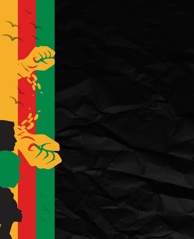 Juneteenth Colorful Border Image