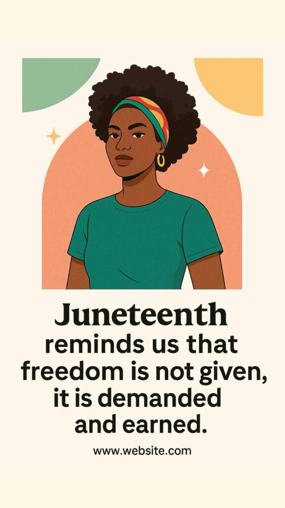 Juneteenth Quote Instagram Story Image Graphics Template