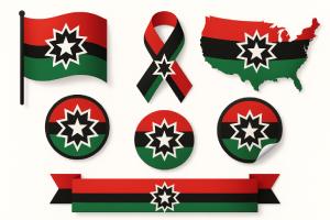 Juneteenth Star Icon Set Image Graphics
