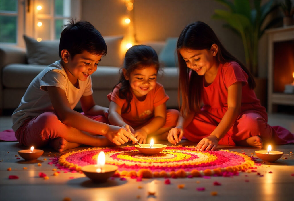 Kids Playing With Sparklers