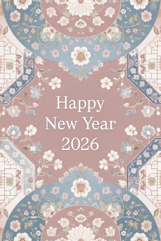 korean traditional hanbok & flower motif