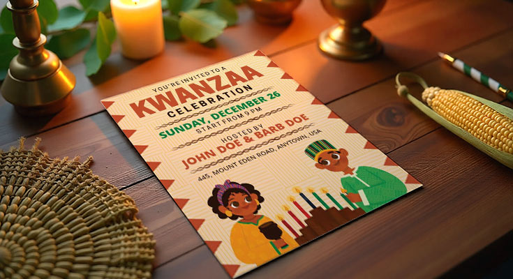 Kwanzaa Lead Generation Flyers for Cultural Consultants