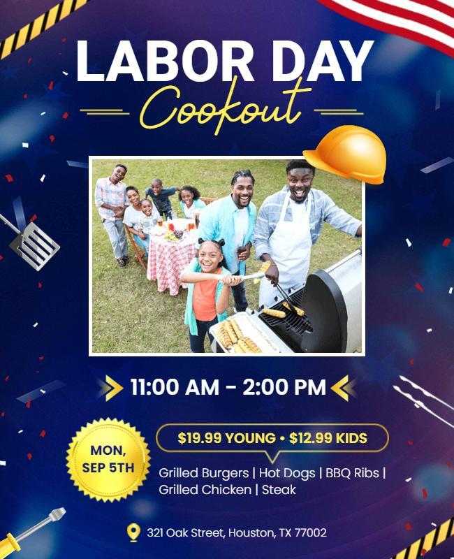 Labor BBQ Cookout Event Template