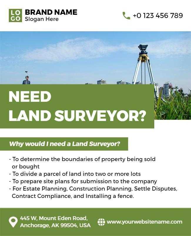Land Surveying Services Promotional Flyer