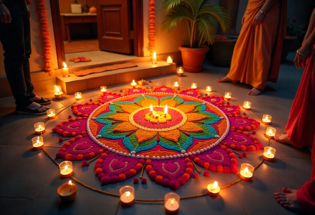 Large Rangoli At Celebration