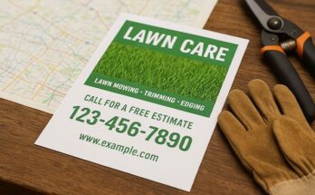 lawn care distribution flyers for route optimization