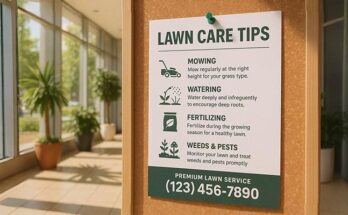 lawn care education flyers for premium service providers