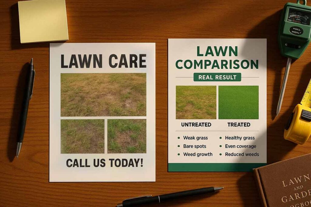 Lawn Care Education Flyers Quality Comparison