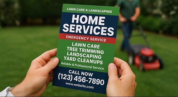 Lawn Care Emergency Flyer Quick Marketing for Peak Demand