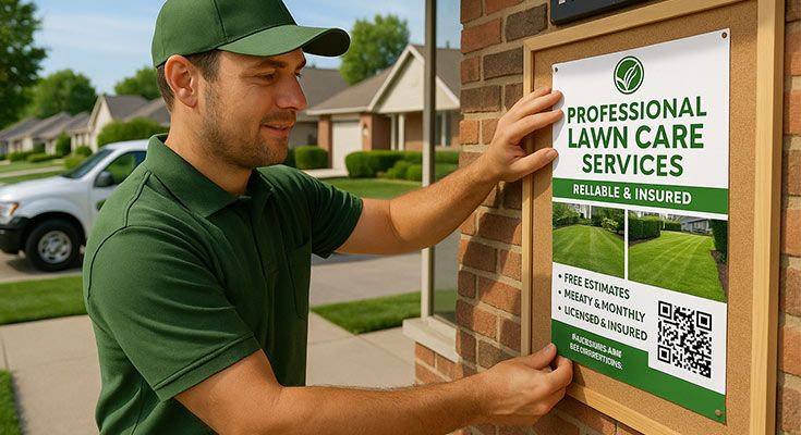 Lawn Care Professional Flyers Build New Area Credibility