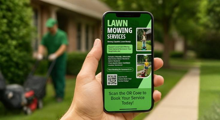 Lawn care tracking flyers for tech savvy service providers