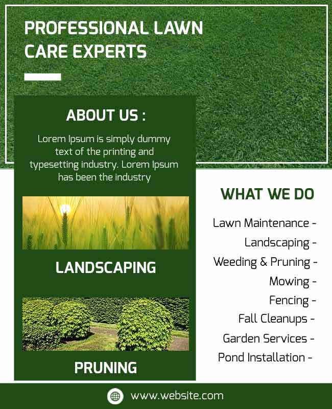 Lawncare Expert's Flyer
