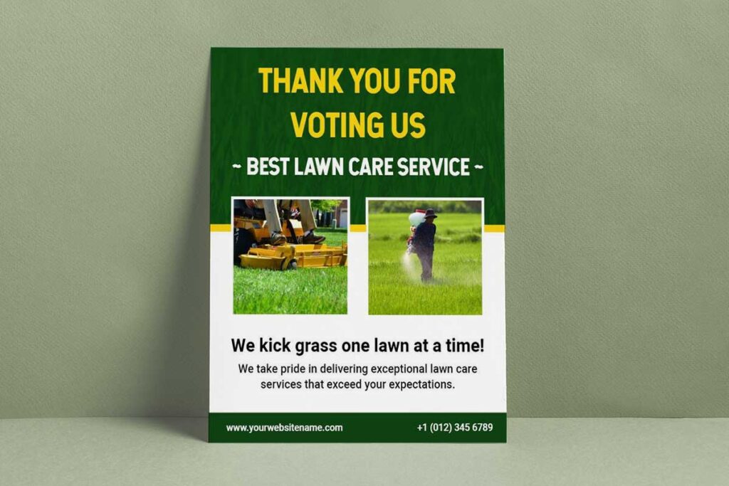 lawncare flyer testimonial strategies