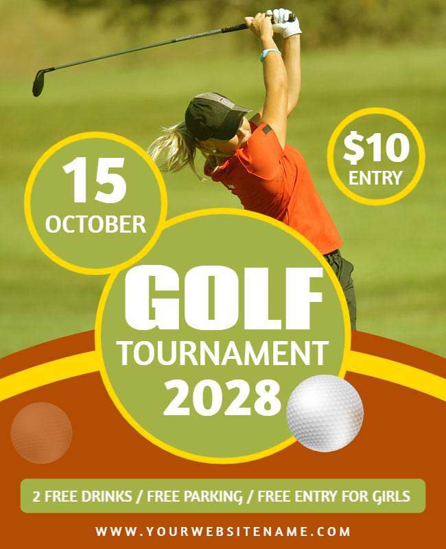 Layout Golf Tournament Flyer