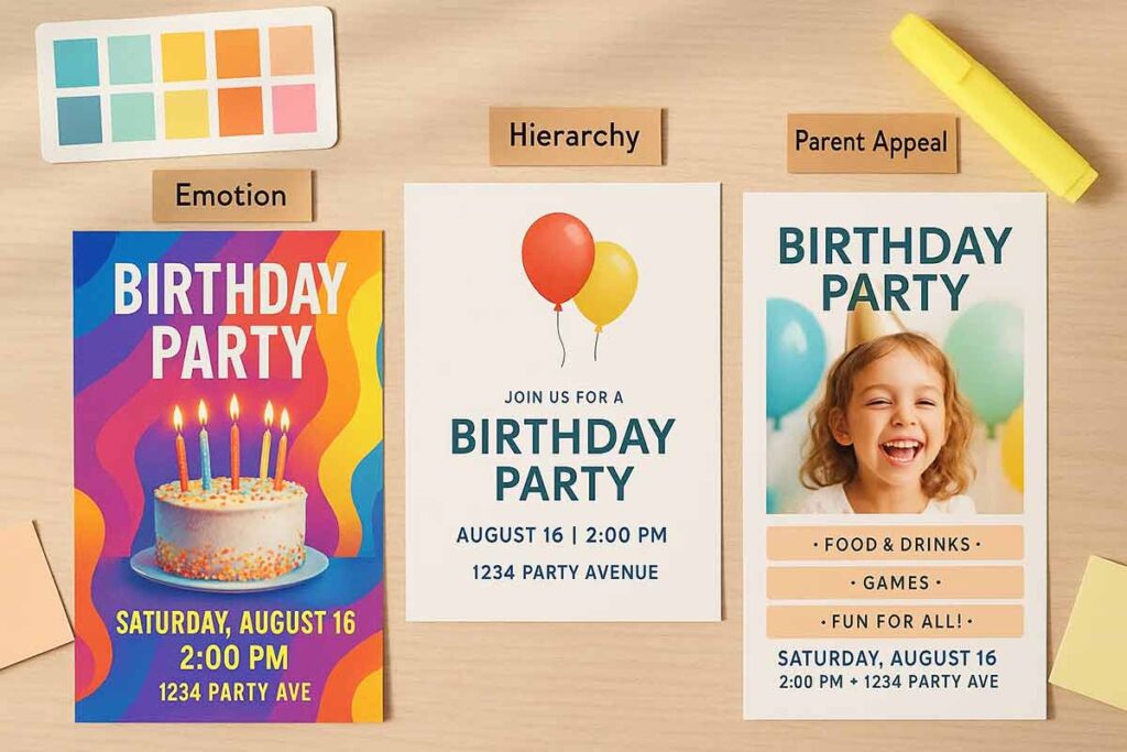 Layout Psychology In Birthday Flyer Design