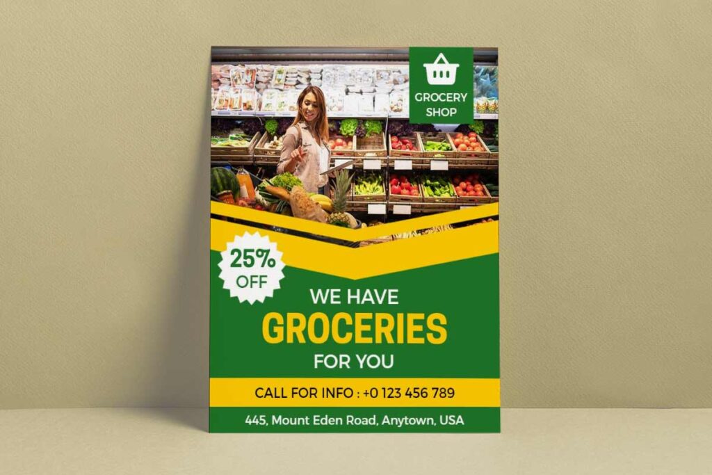 Local Grocery Store Discount Flyer Template